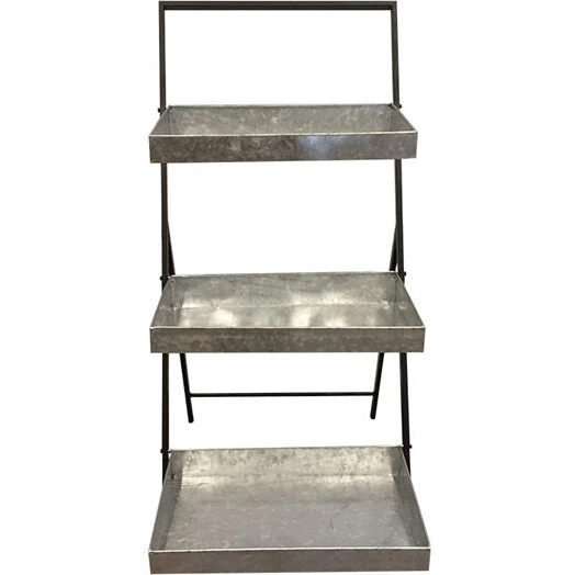 Garden Life Lotus plantetrappe i metal, foldbar H91 cm