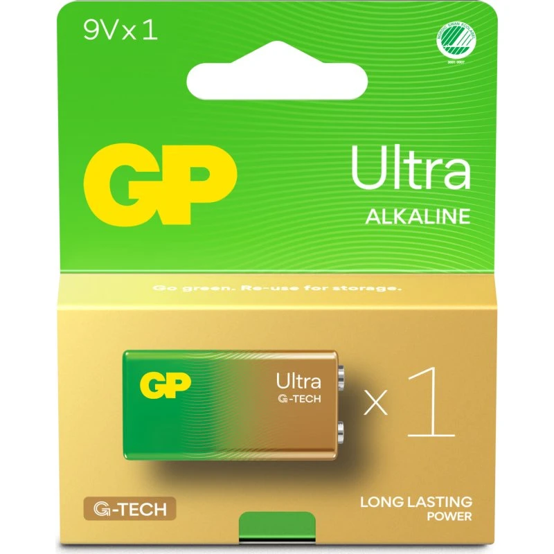 GP Ultra Alkaline 9V (6LF22) - 1 stk