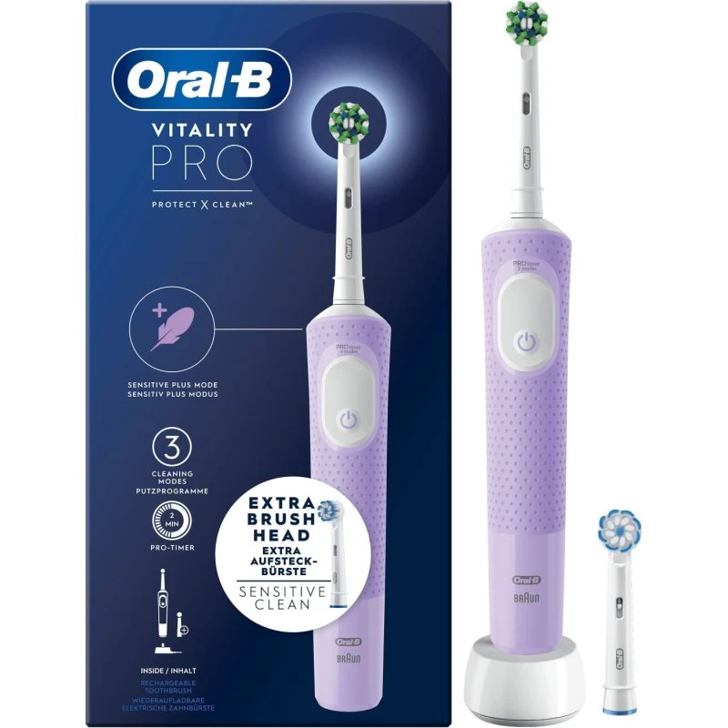 Oral‑B Vitality Pro genopladelig eltandbørste - lilla