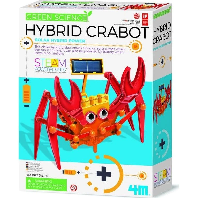 4M Green Science Hybrid Crabot – solcelledrevet robot