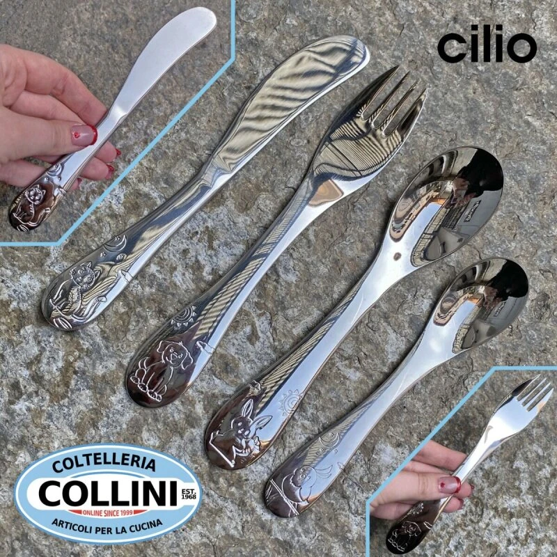 Cilio LITTLE FRIENDS børnebestik, 4 dele