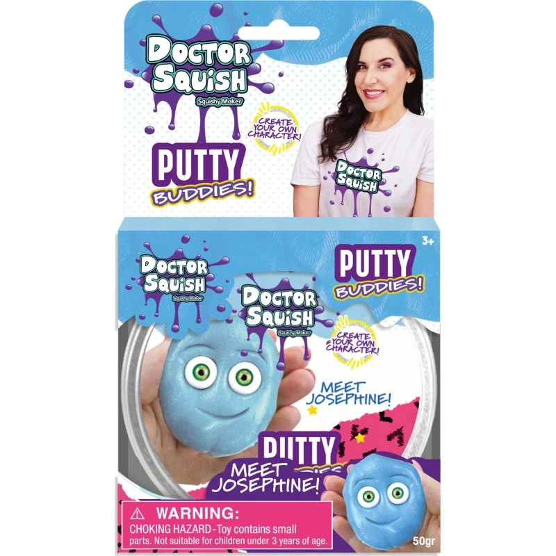 Doctor Squish Putty Josephine (lyseblå) 50 g
