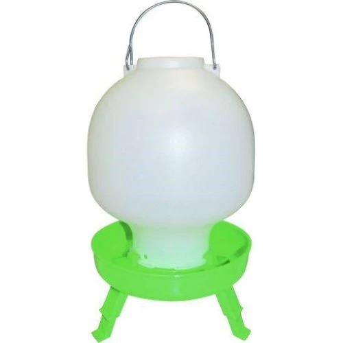 Bowlevander m/ ben 4 liter - Grøn/Hvid
