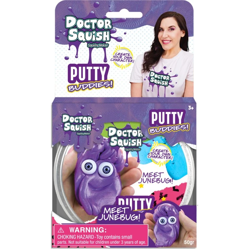 Doctor Squish Putty Buddies Junebug 50g - Lilla Putty