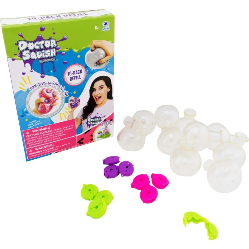 Doctor Squish Refillpakke til Squishy Maker – 10 balloner