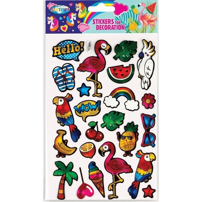 CENTRUM Holografiske Stickers – Stor pose