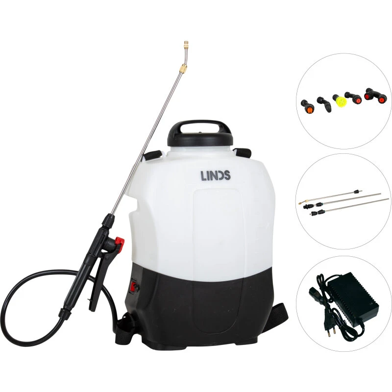 LINDS El-sprøjte 8 L letvægt med lithiumbatteri