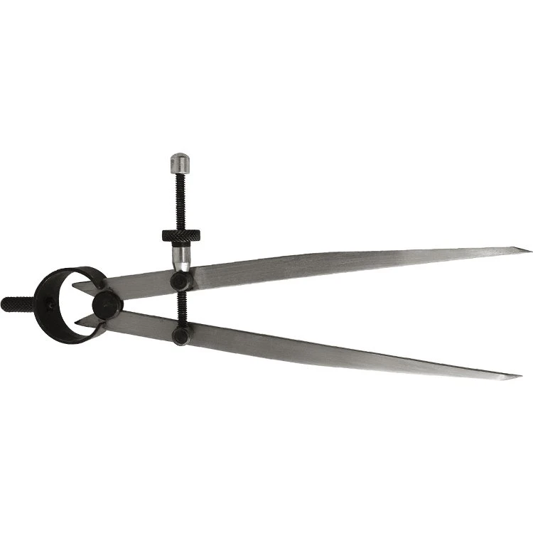 Stikpasser med fjeder 250 mm i poleret stål
