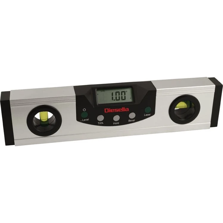 Diesella Digitalt vaterpas 600 mm med laser og LED-lys