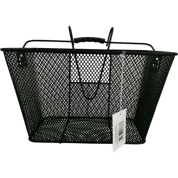 Bike Attitude Frontkurv med kroge, sort - 38 x 26 x 23 cm