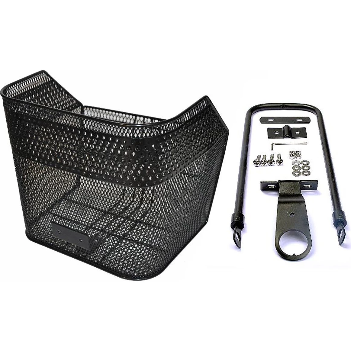 BikePartner København Cykelkurv i sort stål - 33x29x28 cm