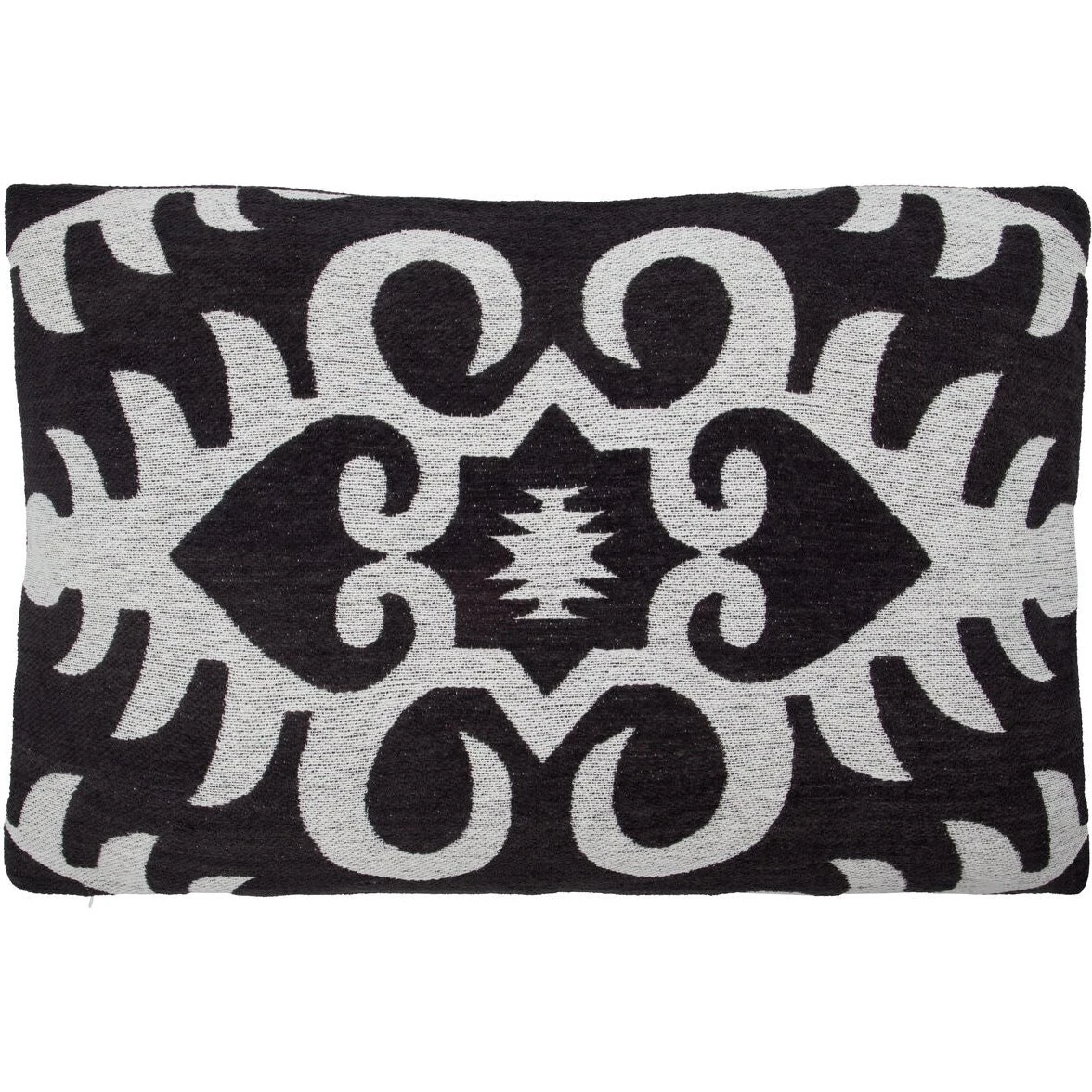 House Doctor Amici Pudebetræk 60x40 cm Sort Ikat Bomuld