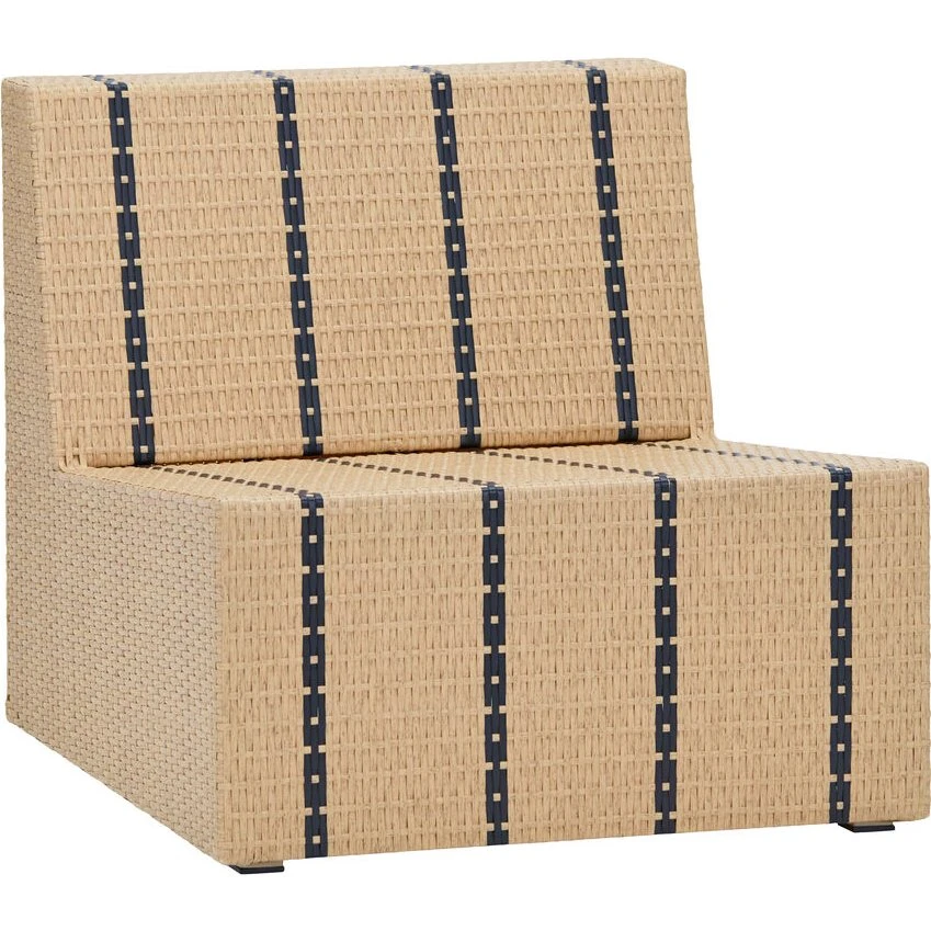 House Doctor Loungestol Jass Natur/Sort 70cm