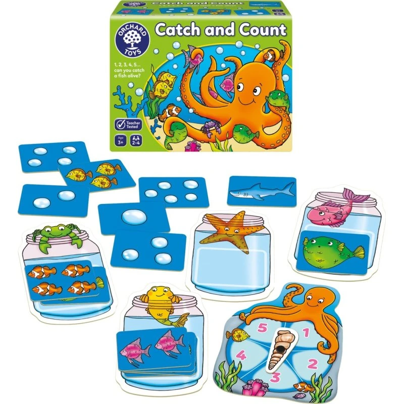 Orchard Toys: Fang og Tæl – Blæksprutte-spil