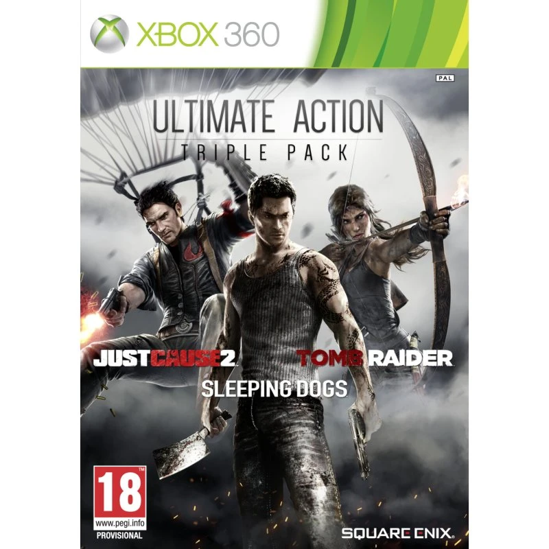 Just Cause 2 / Sleeping Dogs / Tomb Raider - Xbox 360 Bundle
