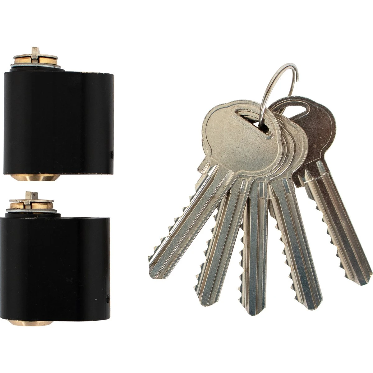 HOME It Oval Cylinder 7 stifter, matsort (2 stk. inkl. 5 nøgler)