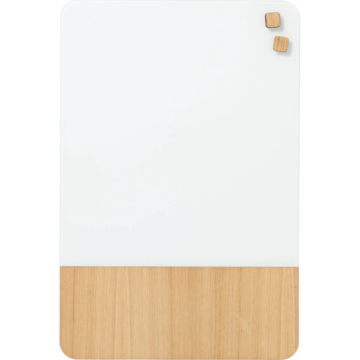 Magnetisk tavle 40x60 cm i mat glas og egefiner