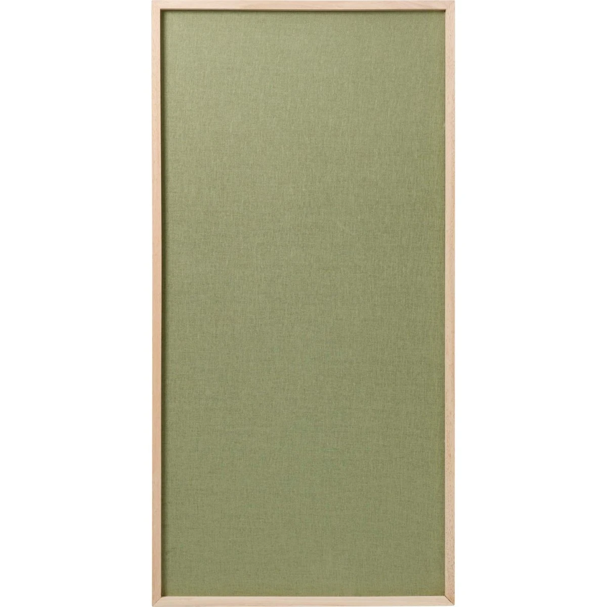 Grøn opslagstavle med træramme 100 x 50 cm