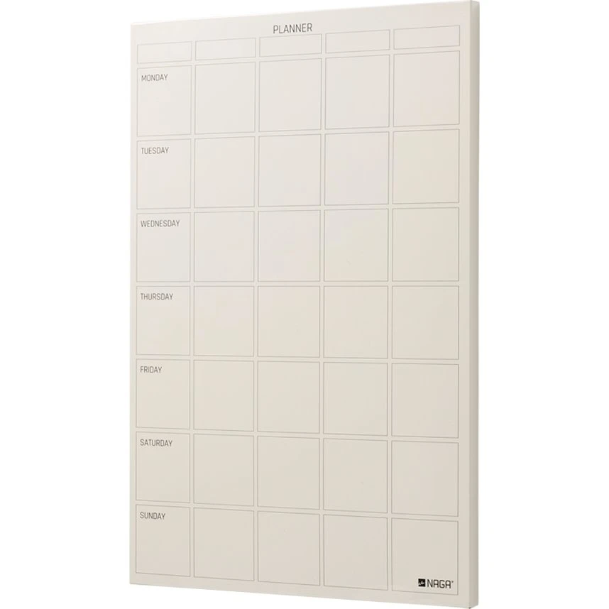 NAGA Magnetisk Stål Ugetavle 40 x 60 cm - Beige