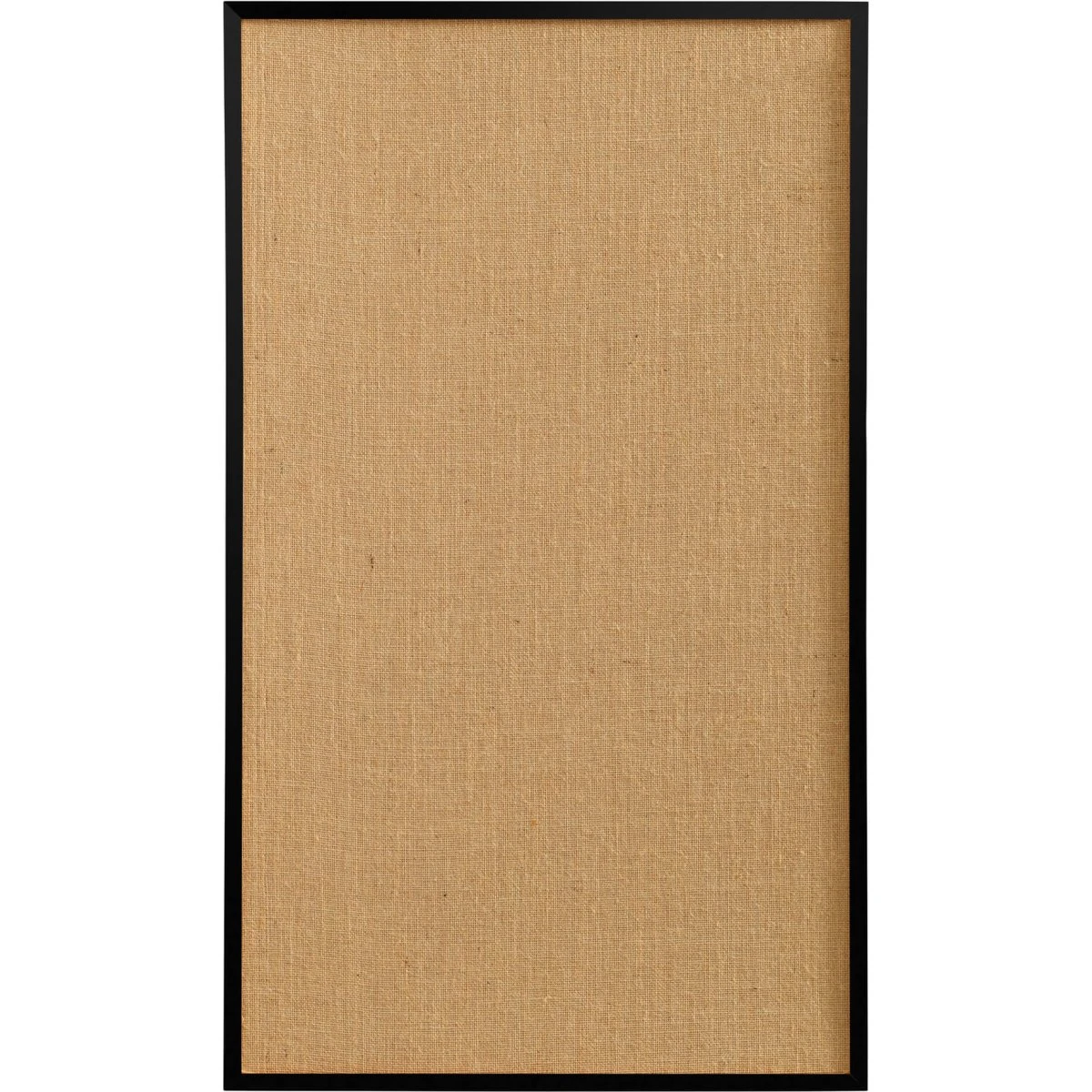 Hessian opslagstavle med sort ramme, 60 x 40 cm
