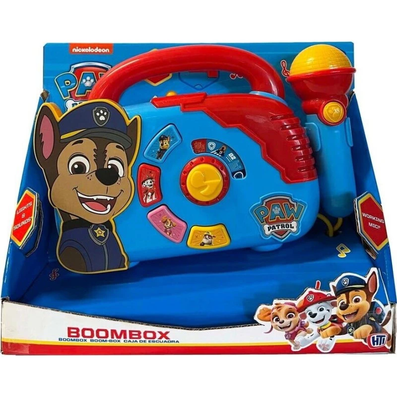 Paw Patrol Karaoke Boombox med mikrofon - Chase