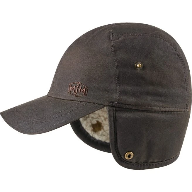 MJM Zwolle EL 10165 Wax m/øreklap, Dark Brown, L