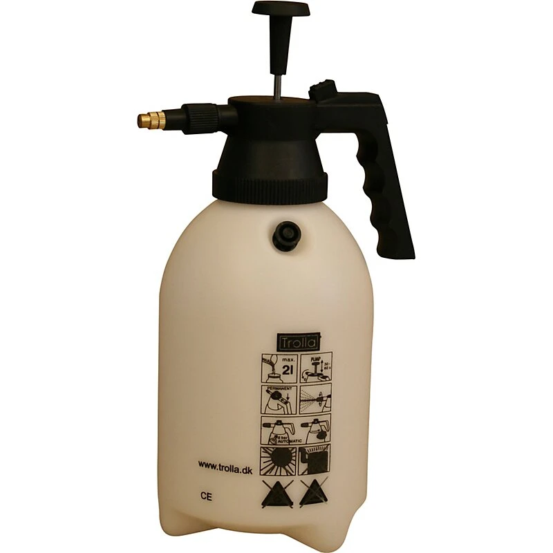 Trolla håndsprøjte 2 L – justerbar messingdyse & overtryksventil