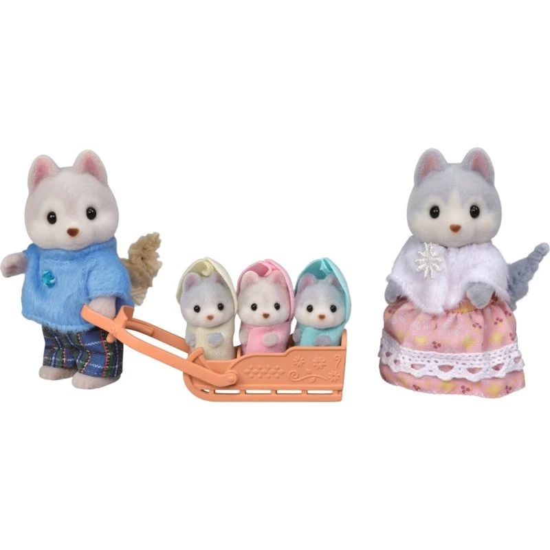 Sylvanian Families Husky Familie - 5 figurer