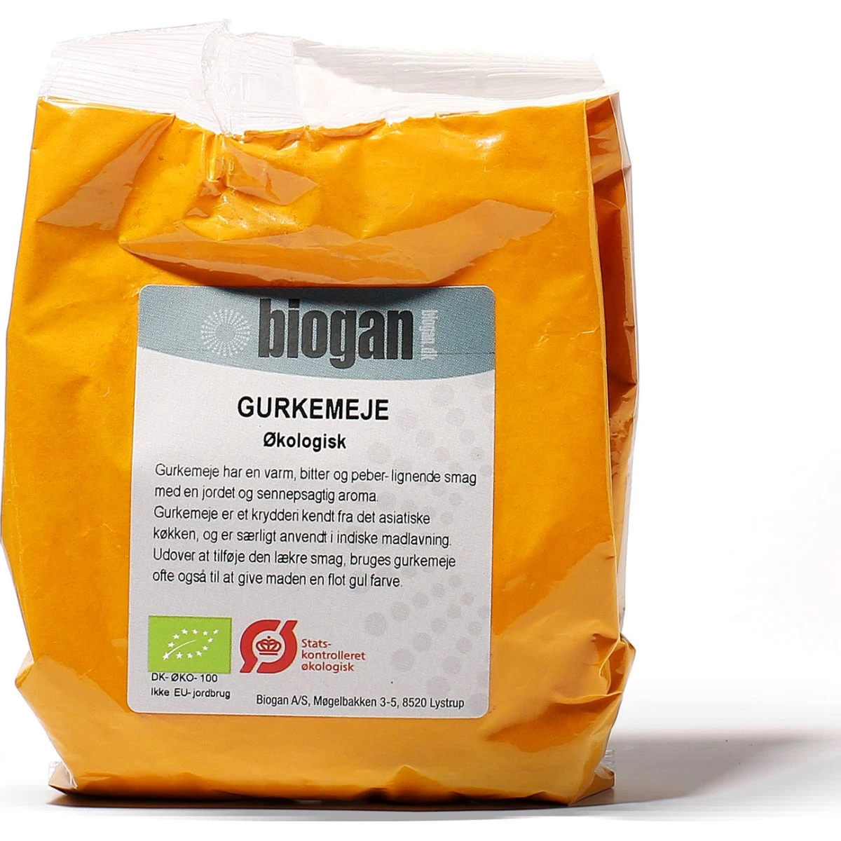 Biogan Økologisk Gurkemeje Pulver 200g