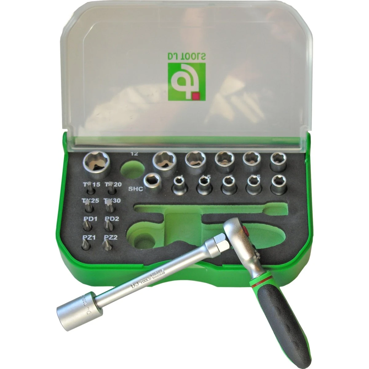 DJ Tools 1/4" Top- og Bitssæt med 23 dele
