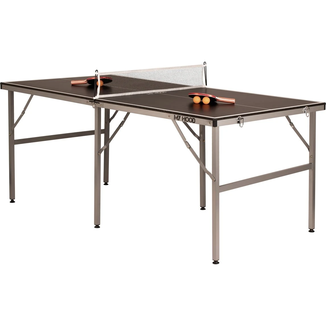 BLACK LINE Midi bordtennisbord 182 x 91 cm med ALU-stel