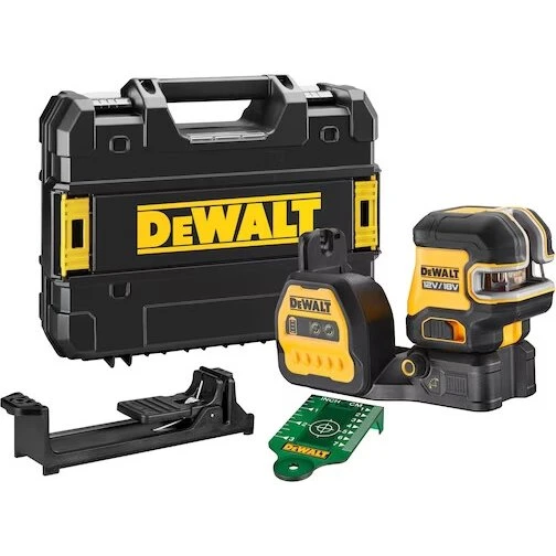 DeWALT DCE825NG 5-Spot & Cross Grøn Linjelaser (Solo)