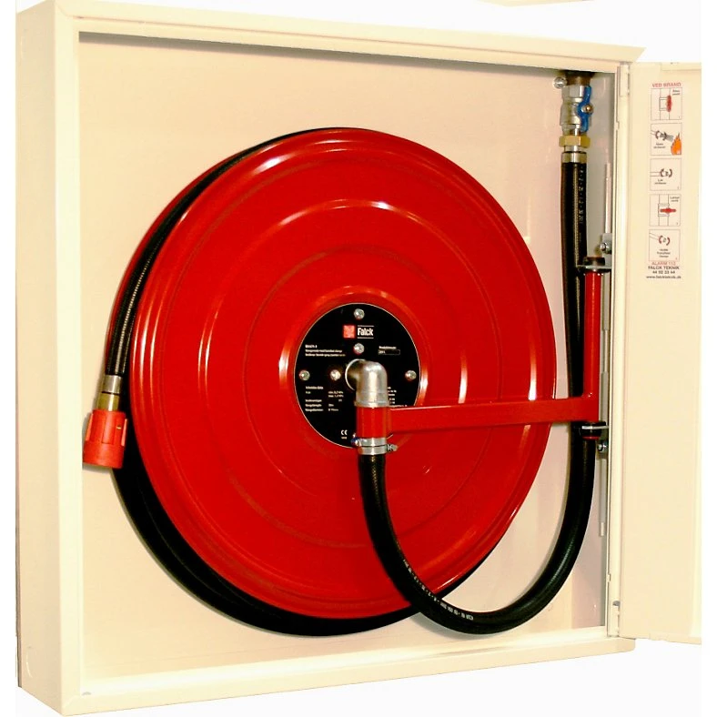 Falck 3SW Slangeskab med 30m 25mm slange - Hvid