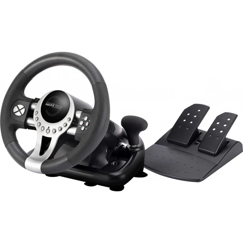 MAXX TECH Pro Racing Wheel Kit – rat, pedaler og gearskifte
