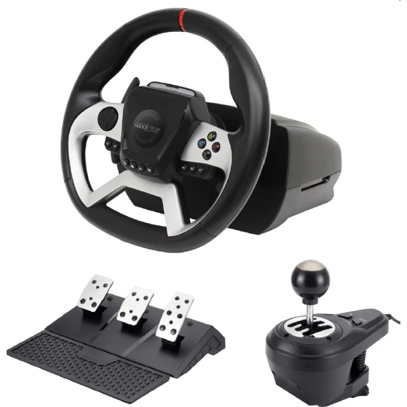 MAXX TECH Pro FF Racing Wheel Kit – 3-pedal & Shifter