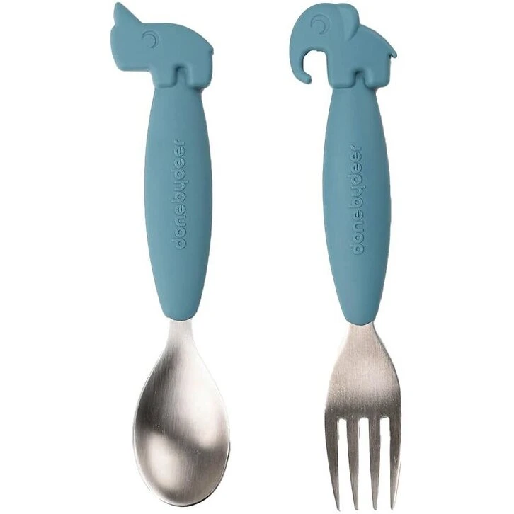 Done By Deer Bestiksæt 2-pak – Deer Friends (blå)