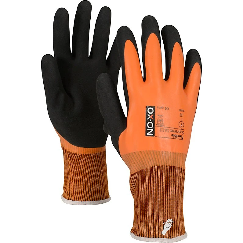 OX-ON Flexible Supreme 1611 Arbejdshandske, 100% vandtæt, str. 11