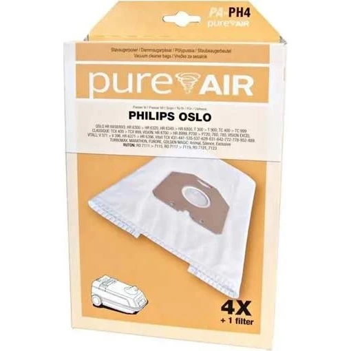 Pureair PH4 støvsugerposer til Philips Oslo & Oslo+