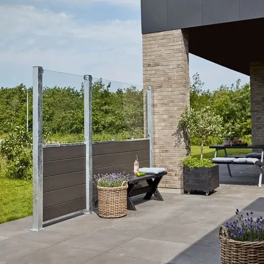 Futura Komposithegn 180×180 cm, skifergrå