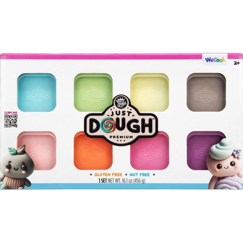 Just Dough Modellervoks 8 stk – Pastelfarver, 568 g