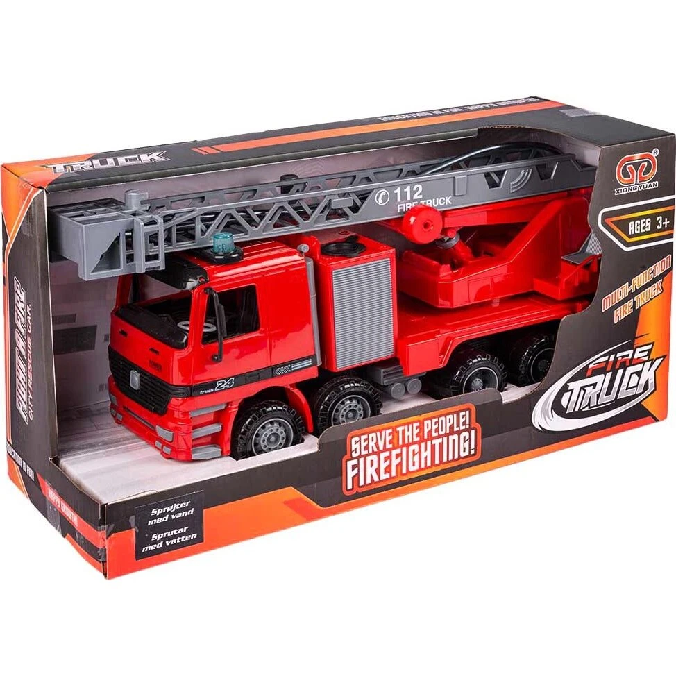 Speedcar Brandbil 40 cm med vandkanon og stige
