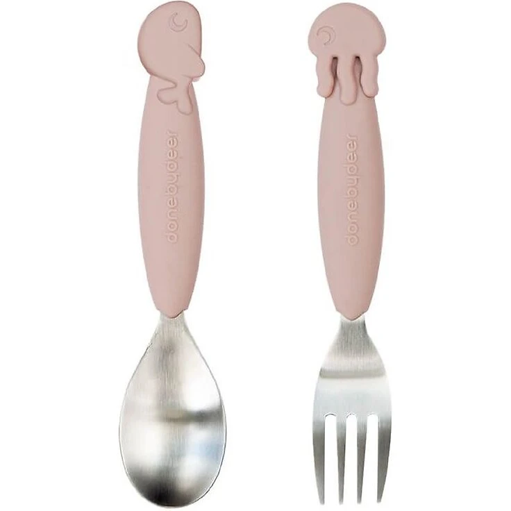 Done by Deer YummyPlus bestiksæt Sea Friends - blå