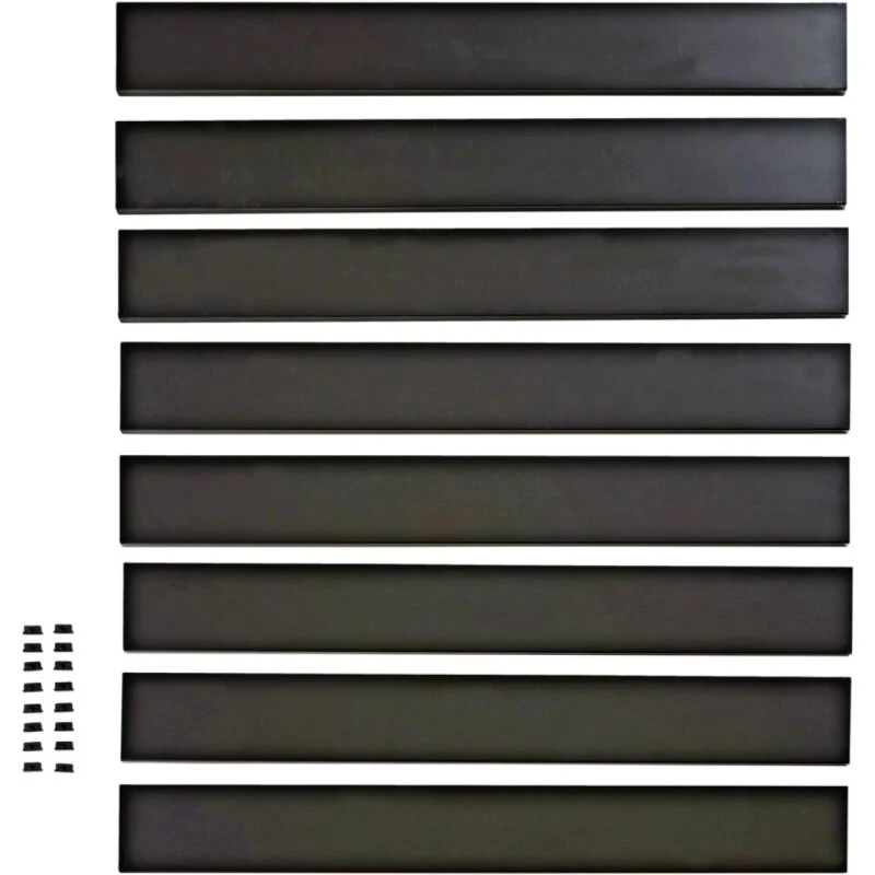 SKAGEN Systemhegn-panel Sort Aluminium 92 x 87 cm