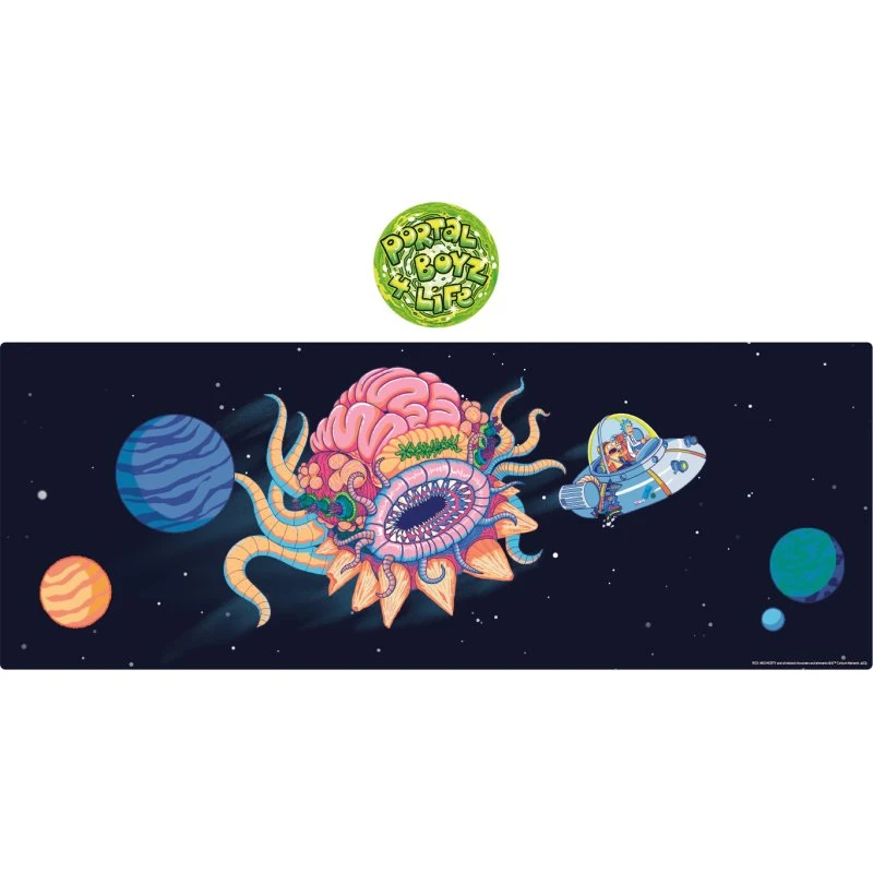 Rick & Morty XL Desk Pad & Coaster — 800x300 mm