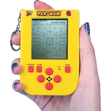 Pac-Man Mini Arkade Nøglering med Lyd