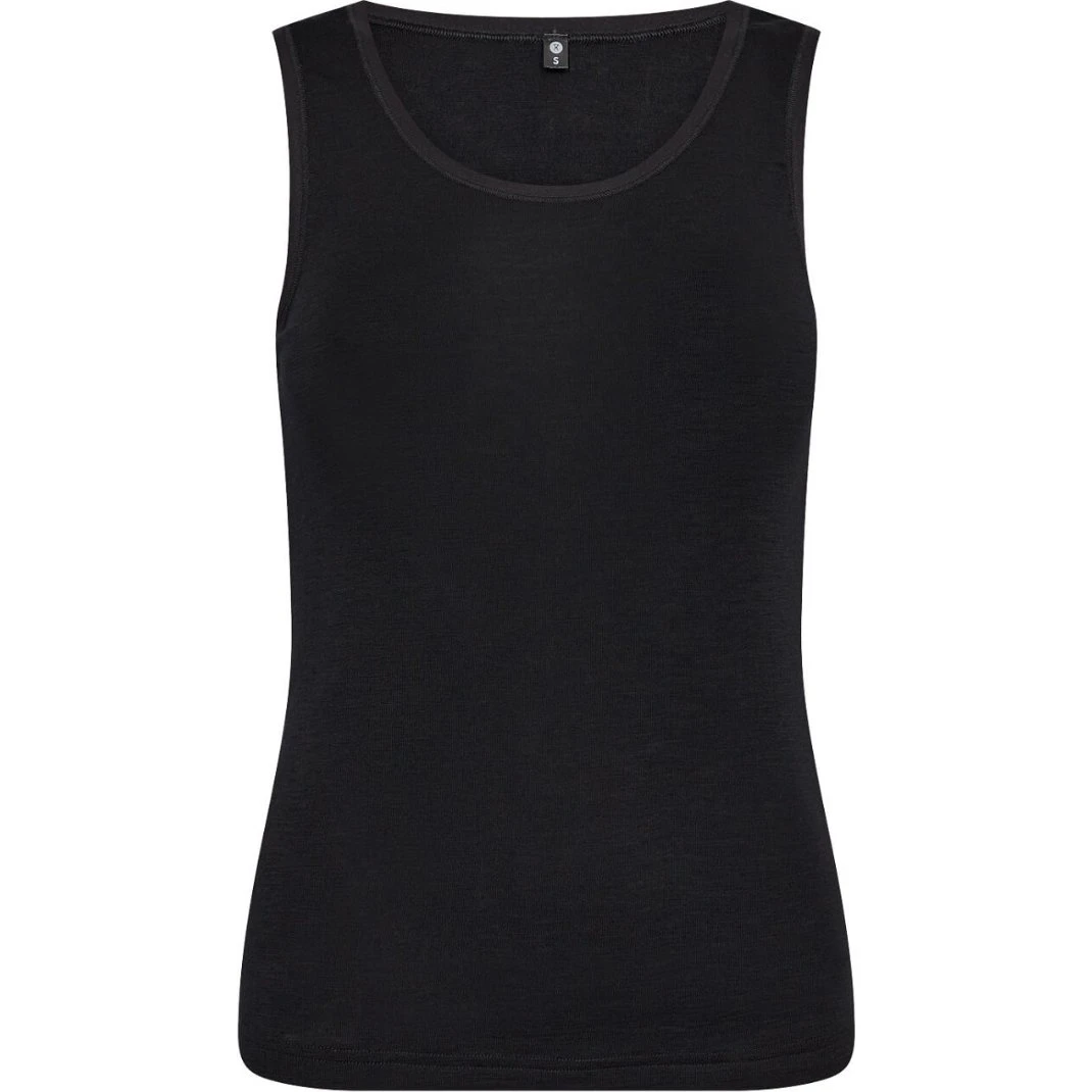 JBS of Denmark Tank top i 100% uld til kvinder, sort, str. M