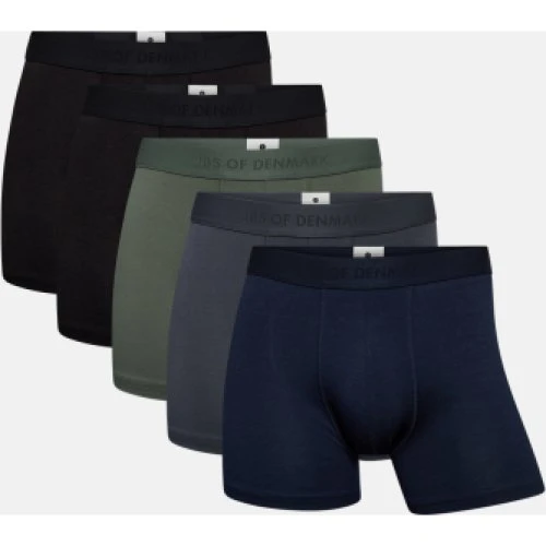 JBS of Denmark Tights 5-pak i bambusviskose - Multifarvet