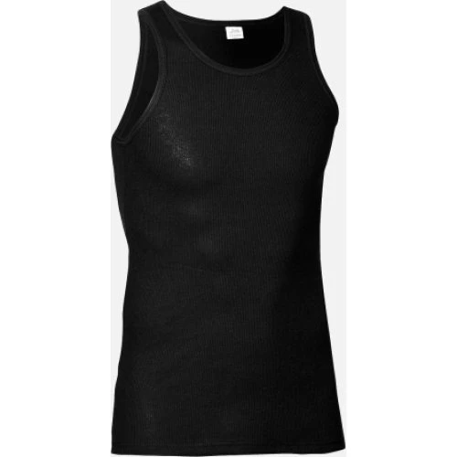 JBS Classic Tanktop i 100% bomuld - Sort - 2XL