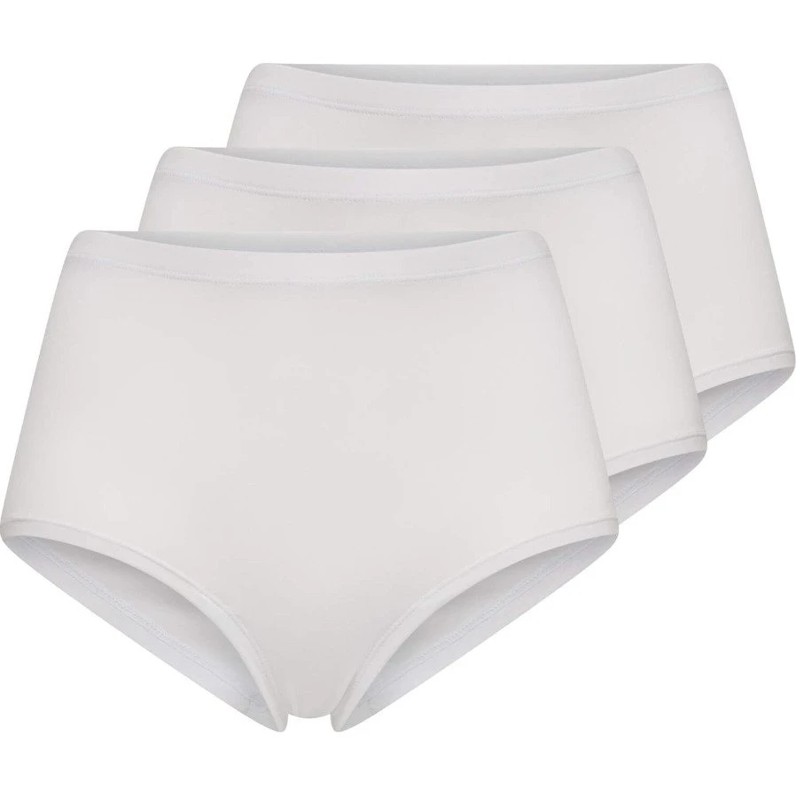 Decoy 3-pak hvide bambus maxi trusser str. 3XL
