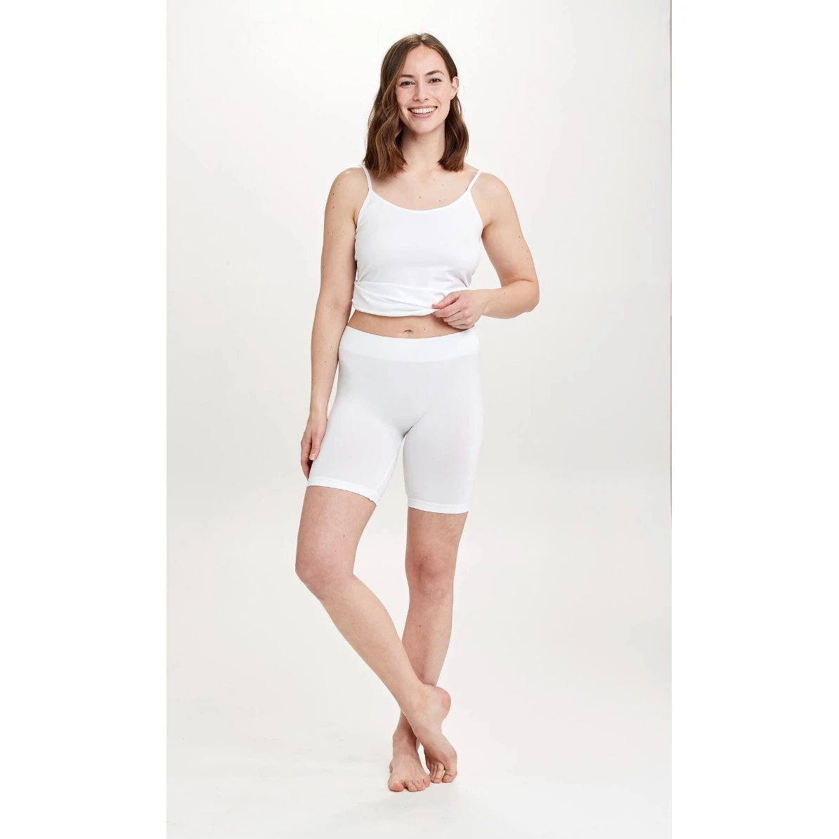 Decoy Hvide Sømløse Indershorts - 2XL